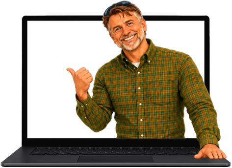 Tom's in the monitor!